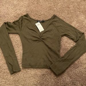 Abercrombie Long Sleeve Crop Top